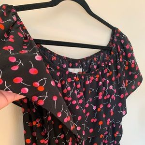 Cherry Off-the-shoulder Dress